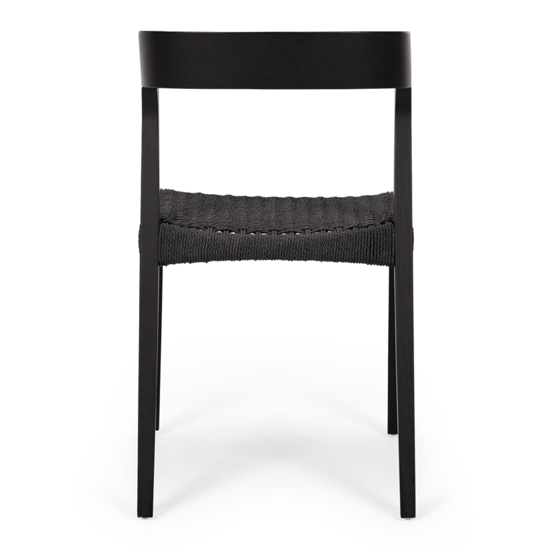 Haast Rope Seat Dining Chair - Black image 2